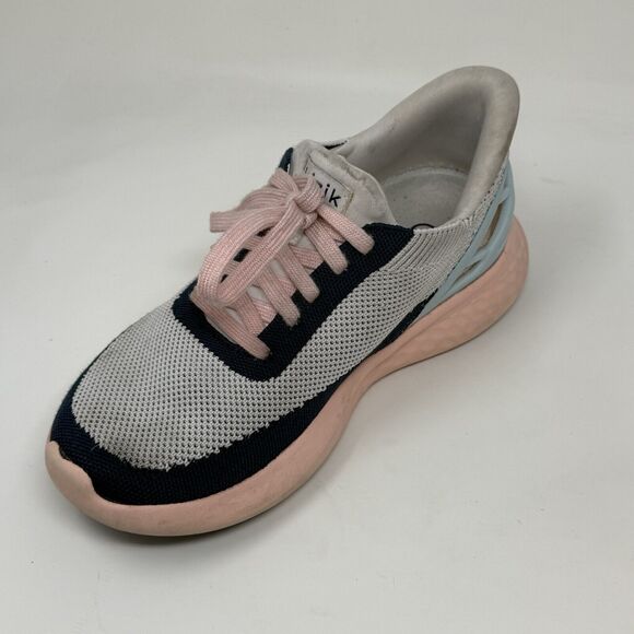 Kizik Athens Bahama Womens 6.5 White Pink Knit Slip On Handsfree Shoes - Picture 8 of 16